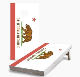 California scaled - California State Flag Cornhole Game - - Cornhole Worldwide