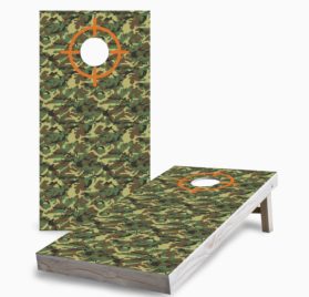 Camouflage with Target 1 scaled - Camouflage with Target Cornhole Game - - Cornhole Worldwide