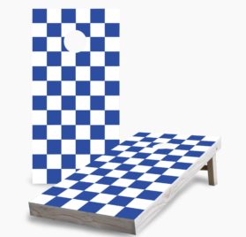 Checkerboard Royal scaled - Royal Checkered Cornhole Game - - Cornhole Worldwide