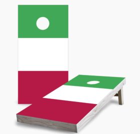 Italian Flag scaled - Italian Flag Cornhole Game - - Cornhole Worldwide