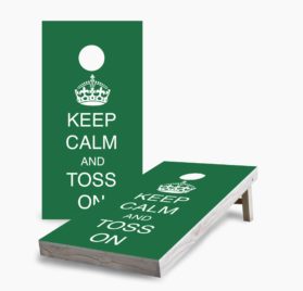 Keep Calm and Toss On scaled - Keep Calm and Toss On Cornhole Game - - Cornhole Worldwide