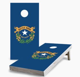 Nevada scaled - Nevada State Flag Cornhole Game - - Cornhole Worldwide