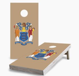 New Jersey scaled - New Jersey State Flag Cornhole Game - - Cornhole Worldwide