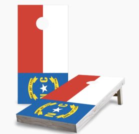 North Carolina scaled - North Carolina State Flag Cornhole Game - - Cornhole Worldwide