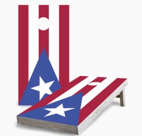 Puerto Rican Flag scaled - Puerto Rican Flag Cornhole Game - - Cornhole Worldwide