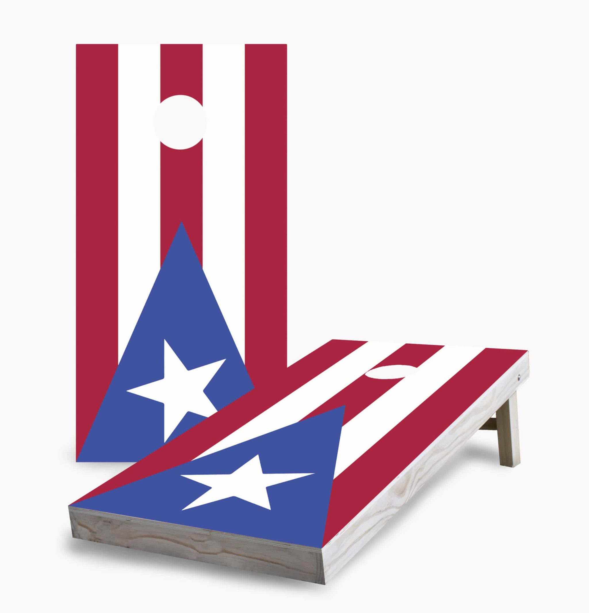 Puerto Rican Flag Cornhole Game Cornhole Worldwide