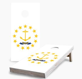 Rhode Island fixed scaled - Rhode Island State Flag Cornhole Game - - Cornhole Worldwide
