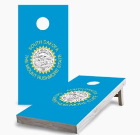 South Dakota scaled - South Dakota State Flag Cornhole Game - - Cornhole Worldwide