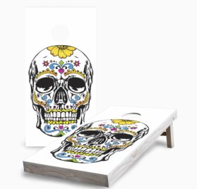 Sugar Skull 1 scaled - Sugar Skull One Cornhole Game - - Cornhole Worldwide