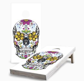 Sugar Skull 2 scaled - Sugar Skull Two Cornhole Game - - Cornhole Worldwide