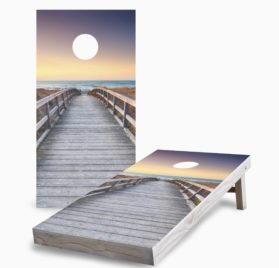 Sunrise Beach Boardwalk scaled - Sunrise Beach Boardwalk Cornhole Game - - Cornhole Worldwide