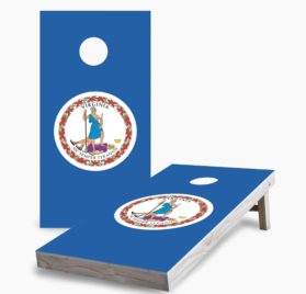 Virginia scaled - Virginia State Flag Cornhole Game - - Cornhole Worldwide