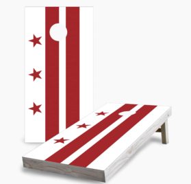 Washington DC scaled - Washington D.C. Flag Cornhole Game - - Cornhole Worldwide