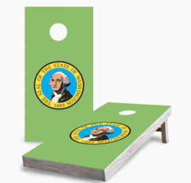 Washington scaled - Washington State Flag Cornhole Game - - Cornhole Worldwide