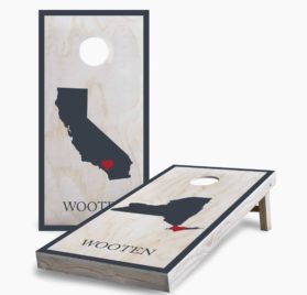 Wedding with Home States scaled - Wedding with Home States Cornhole Game - - Cornhole Worldwide