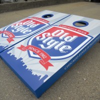 Old Style Beer Branded Custom Cornhole Boards