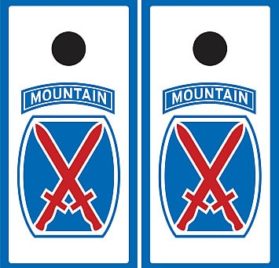 10th Mountain Cornhole Wraps