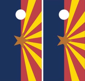 Arizona Flag Cornhole Wraps