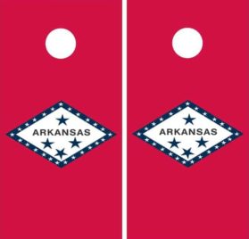 Arkansas Flag Cornhole Wraps