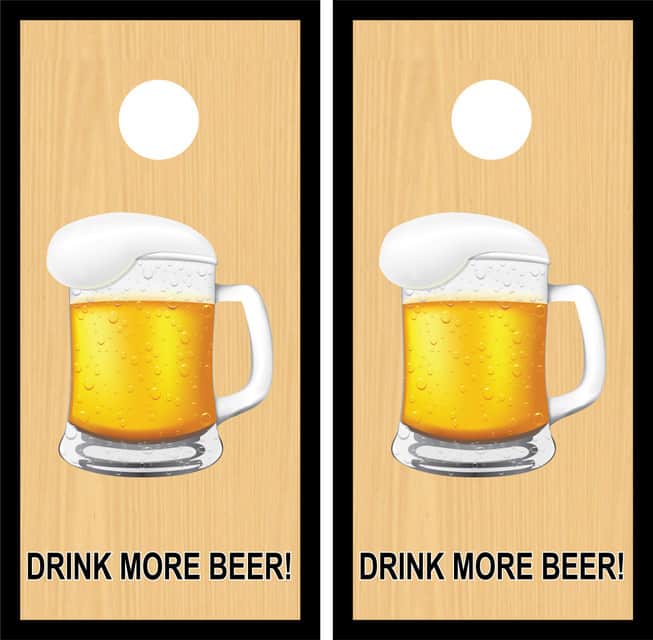 Drink More Beer Mug Cornhole Wraps