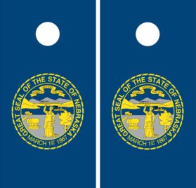 Nebraska State Flag Cornhole Wraps