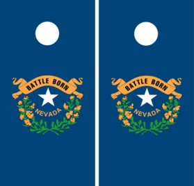 Nevada State Flag Cornole Wraps