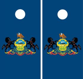 Pennsylvania Flag Cornhole Wraps