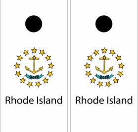 Rhode Island Flag Cornhole Wraps