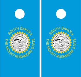 South Dakota Flag Cornhole Wraps