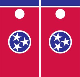 Tennessee Flag Cornhole Wraps