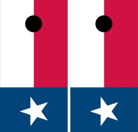 Texas Flag Cornhole Wraps