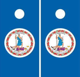 Virginia Flag Cornhole Wraps