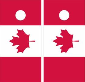 Canadian Flag Cornhole Wraps