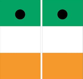 Irish Flag Cornhole Wraps