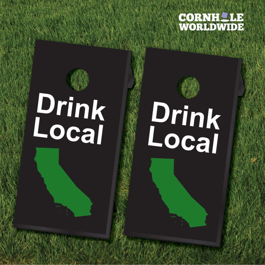 California Drink Local Cornhole Set