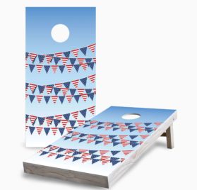 American Flag Banner scaled - American Flag Banner Cornhole Game - - Cornhole Worldwide