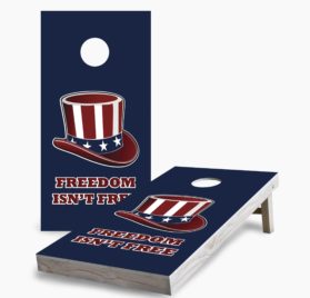 Freedom Isnt Free scaled - Freedom Cornhole Game - - Cornhole Worldwide