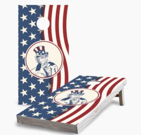 Uncle Sam scaled - Uncle Sam Cornhole Game - - Cornhole Worldwide