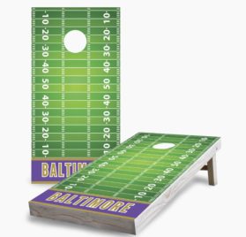 Baltimore scaled - Baltimore Ravens Cornhole Game - - Cornhole Worldwide