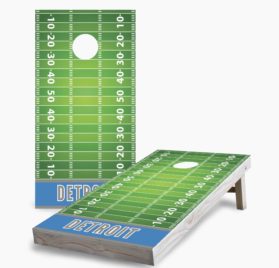 Detroit scaled - Detroit Lions Cornhole Game - - Cornhole Worldwide