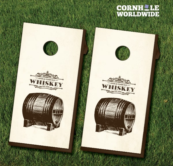 Wiskey Barrel Cornhole Boards