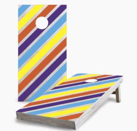 Candy Striper scaled - Candy Striped Cornhole Game - - Cornhole Worldwide