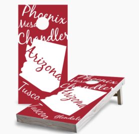 AZ scaled - Arizona State Pride Cornhole Game - - Cornhole Worldwide