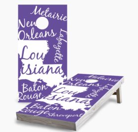 LA scaled - Louisiana State Pride Cornhole Game - - Cornhole Worldwide