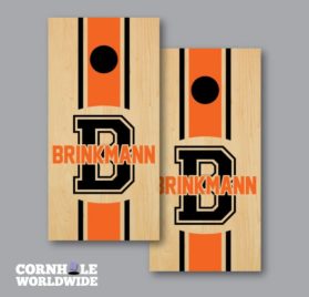 Personalized Name and Initial Wraps 1 - Personalized Name and Initial Cornhole Wraps - - Cornhole Worldwide