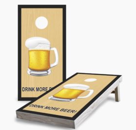 Drink More Beer Mug scaled - Drink More Beer Mug Cornhole Game - - Cornhole Worldwide