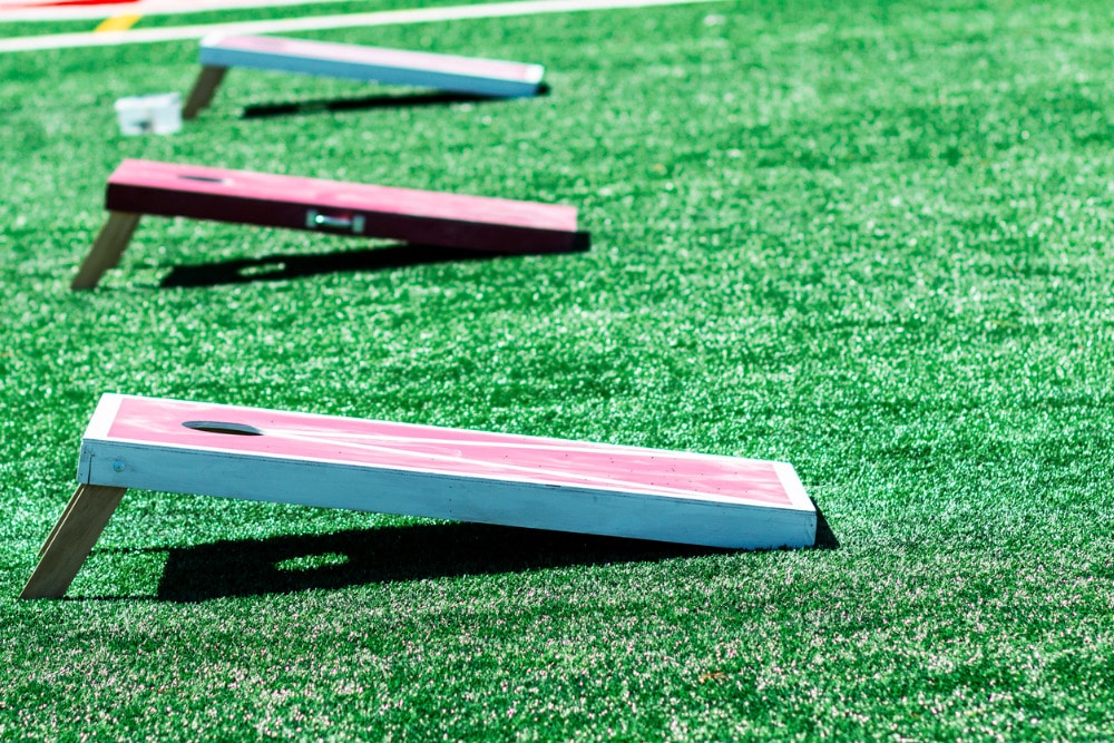 best-outdoor-game-cornhole-boards-lined-up