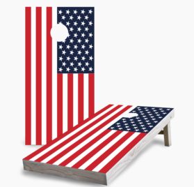 American Flag scaled - American Flag Cornhole Game - - Cornhole Worldwide