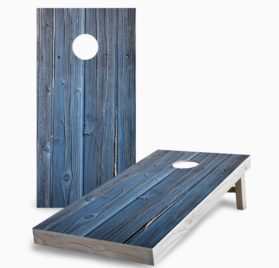 Blue Wood scaled - Blue Wood Cornhole Game - - Cornhole Worldwide