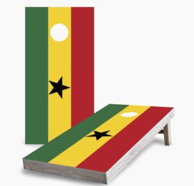 Ghana scaled - Ghanaian Flag Cornhole Game - - Cornhole Worldwide